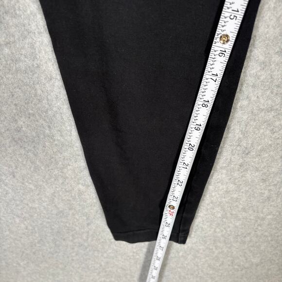 Eddie Bauer Leggings Womens Medium Black Elastic Waist Jersey Base Layer Cotton - Picture 6 of 12